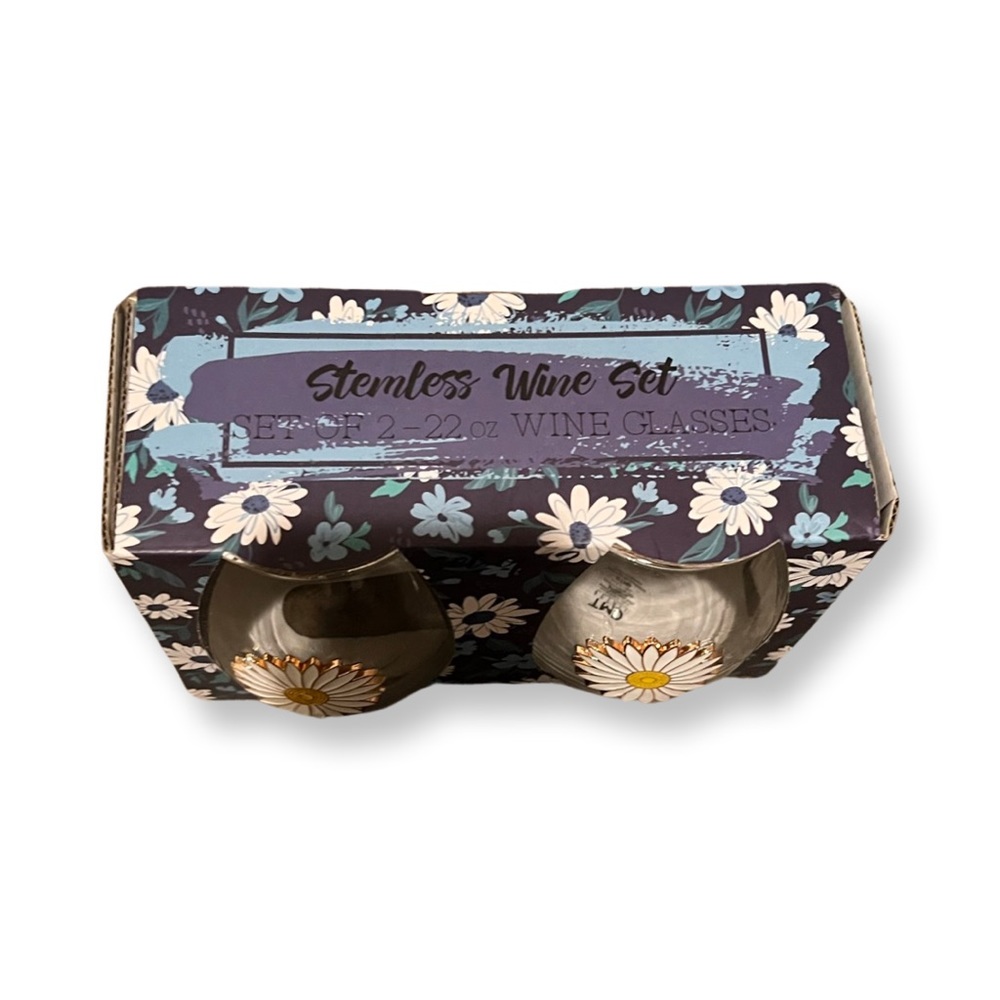 Stemless Wine set  Brans New Great Gift idea - Picture 3 of 6